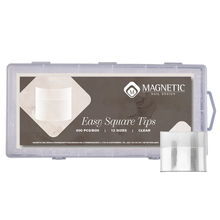 Carica l'immagine nel visualizzatore di Gallery, (Codice: 150701) Easy Square Tips 600pz clear 12 sizes