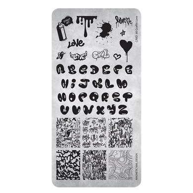 (Codice: 118663) Stamping plate 60 Graffiti Love