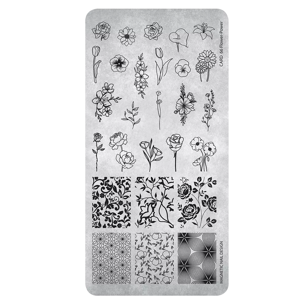 (Codice: 118669) Stampingplate n.66 Flower