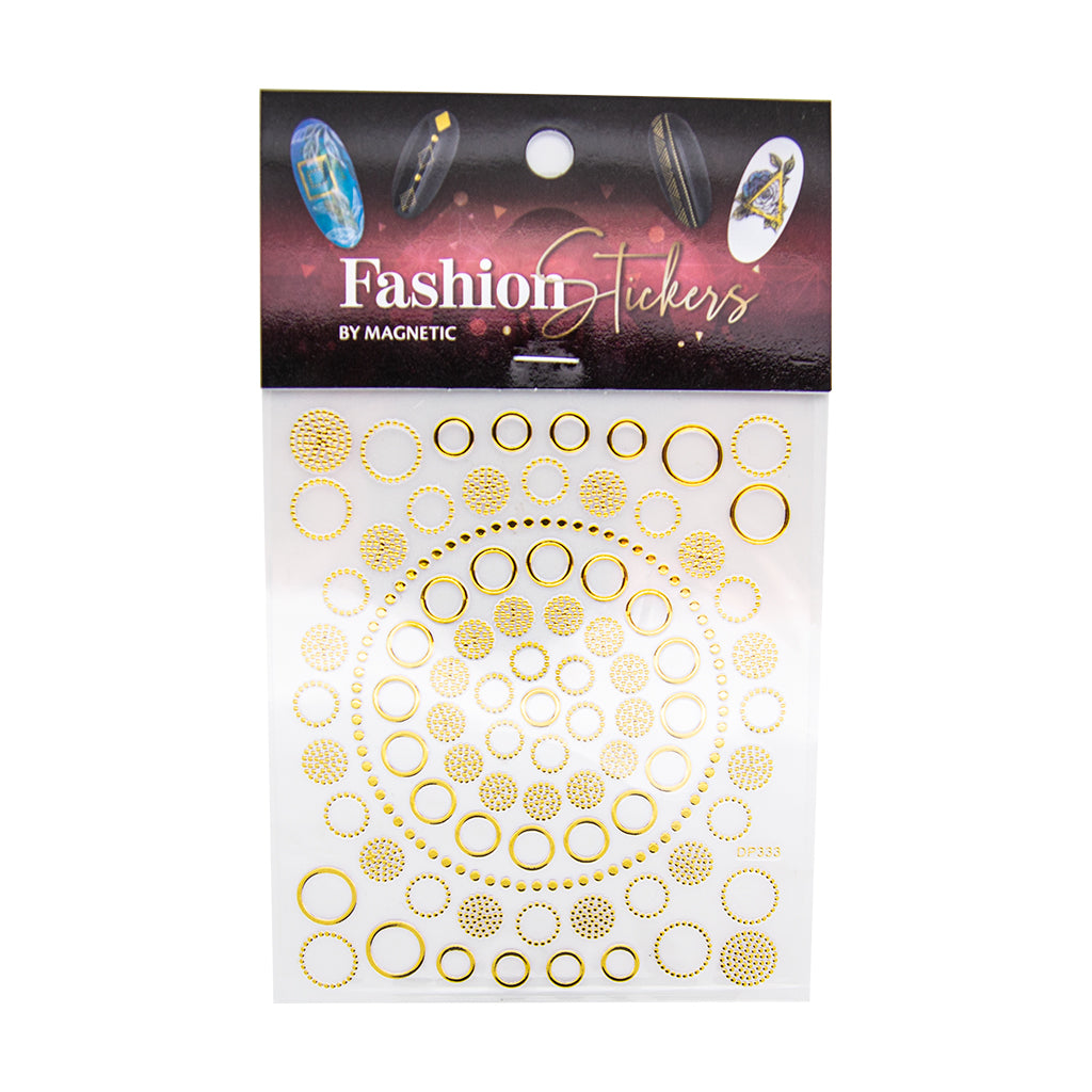 (Codice: 117011) FASHION STICKER CIRCLES GOLD