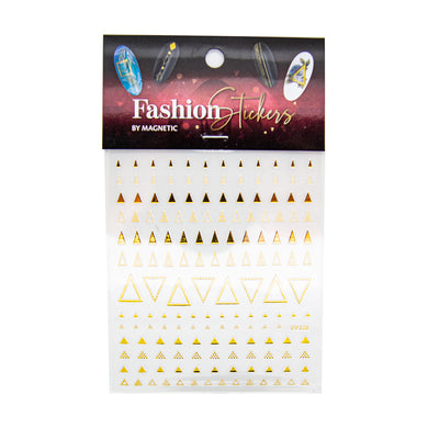 (Codice: 117012) FASHION STICKER TRIANGLE GOLD