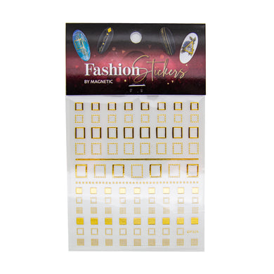 (Codice: 117013) FASHION STICKER SQUARE GOLD