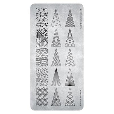 (Codice: 118624) Stamping plate 21 pyramid elements