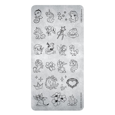 (Codice: 118628) STAMPING PLATE 25 UNICORNS