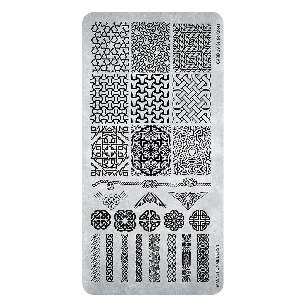 (Codice: 118642) STAMPING PLATE 39 CELTIC KNOTS