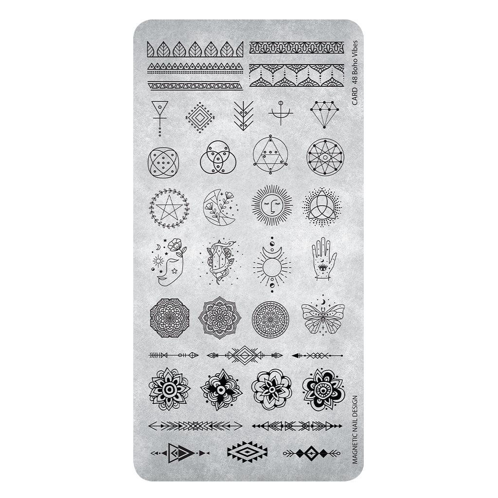 (Codice: 118651) STAMPING PLATE 48 BOHO VIBES