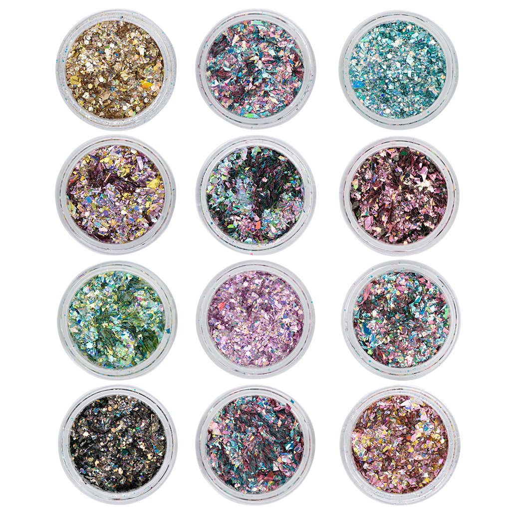 (Codice: 118894) CRUSHED METAL FLAKES 12 COLORS