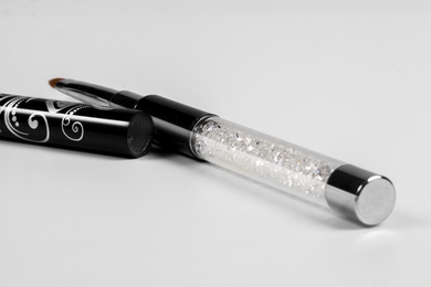 (Codice: 176073) RHINESTONE ACRYLIC BRUSH OVAL