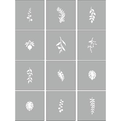 (Codice: 289730)  Air Nails Stencil Tropics