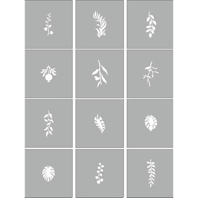 (Codice: 289730)  Air Nails Stencil Tropics